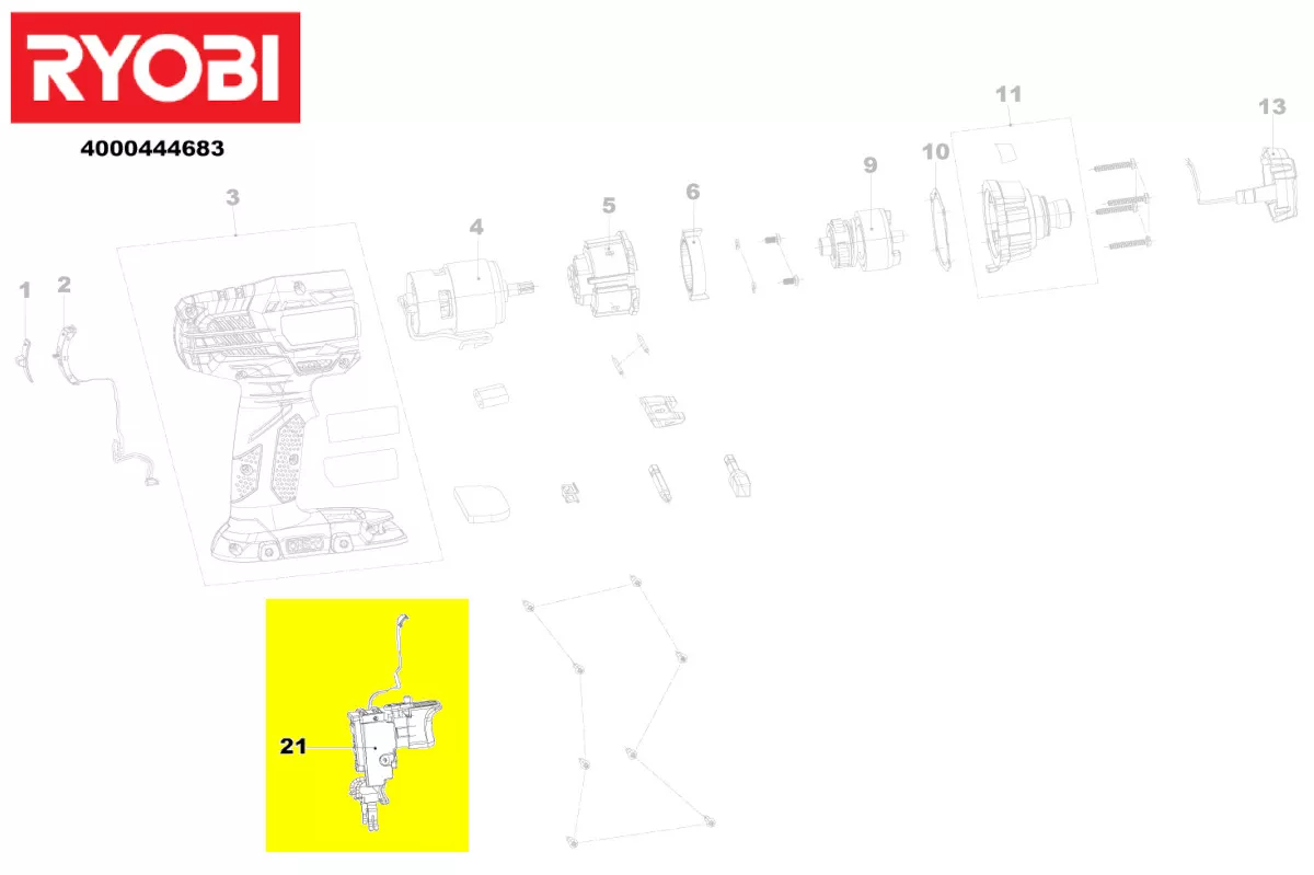 Variateur de vitesse réf. 5131033759 Ryobi
